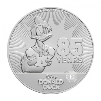 1 oz (31.10 g) sidabrinė moneta The 85th Anniversary of Donald Duck, Niujė 2019