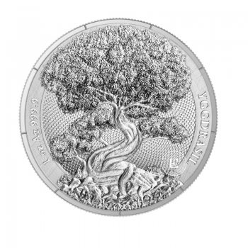 1 oz (31.10 g) sidabrinė moneta Mythical Forest - Yggdrasil, Lenkija 2025
