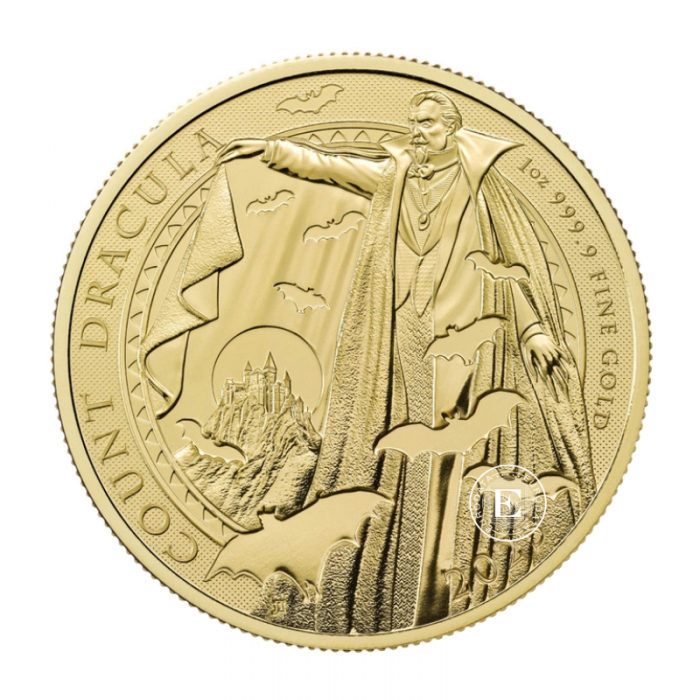 1 oz (31.10 g) auksinė moneta Gothic Horror – Dracula, Didžioji Britanija 2025