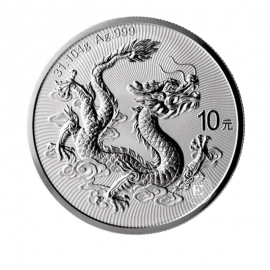 1 oz (31.10 g) srebrna moneta Dragon, Chiny 2025