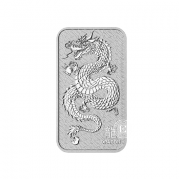 1 oz (31.10 g) sidabro luitas Drakonas, Perth Mint 999.9