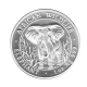 1 oz (31.10 g) srebrna moneta Elephant, Somalia 2004