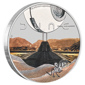 1 oz (31.10 g) sidabrinė spalvota moneta Dune, Australija 2026 (su sertifikatu)