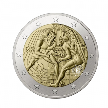 2 Eur monetų rinkinys kortelėje 2024 m. Paryžiaus olimpinės žaidynės, Prancūzija 2024