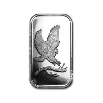 1 oz (31.10 g)  silver bar Eagle, USA 999