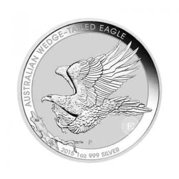 1 oz (31.10 g) sidabrinė moneta Australijos Pleištauodegis erelis, Australija 2015