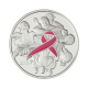 25.18 g pièce coloree d'argent Enamel Pink Ribbon, Canada 2006