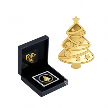 1/1000 oz  złota moneta Christmas Tree, Czad