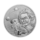 1 oz (31.10 g) srebrna moneta Albert Einstein, Niue 2022