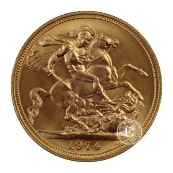 7.98 g gold Sovereign Queen Elizabeth II - Diadem, Great Britain (random year)