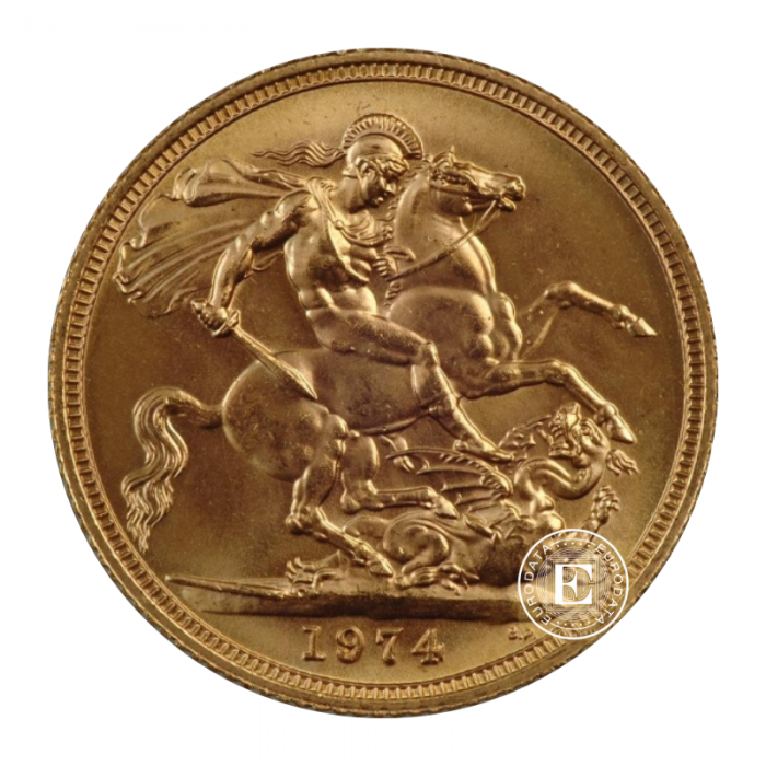 7.98 g gold Sovereign Queen Elizabeth II - Diadem, Great Britain (random year)