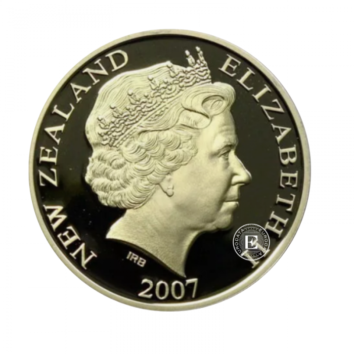1 oz (31.10 g) pièce d'argent PROOF Royal Diamond Wedding Anniversary,  Nouvelle-Zélande 2007