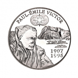 1.5 Eur (22.20 g) Silbermünze PROOF  Paul Emile Victor, Frankreich 2007