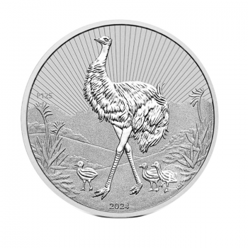10 oz (311 g) sidabrinė moneta Next Generation - Piedfort Emu, Australija 2024