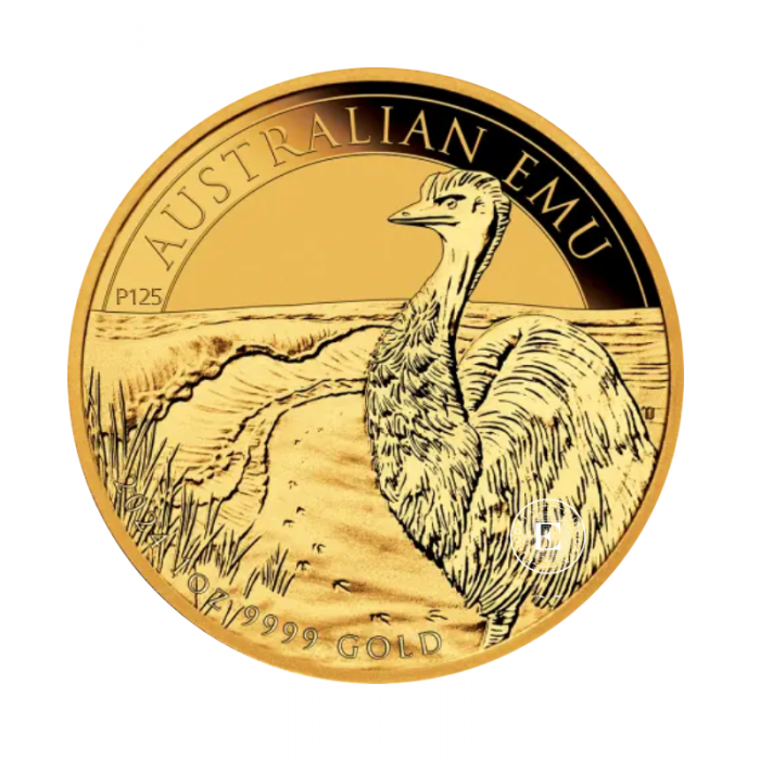 1 oz (31.10 g) złota moneta Australijski Emu, Australia 2024