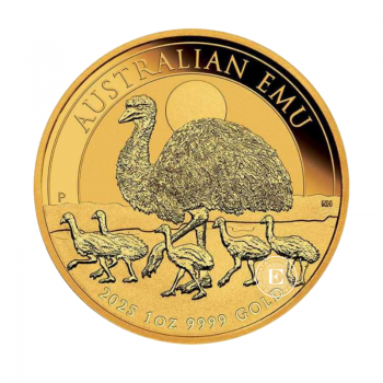 1 oz (31.10 g) auksinė moneta Australijos Emu, Australija 2025