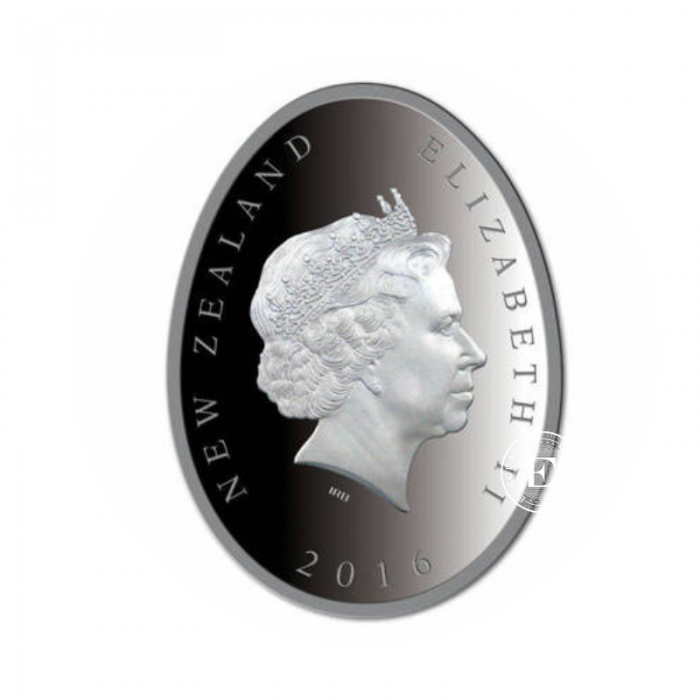 1 oz (31.10 g) srebrna kolorowa PROOF moneta Kiwi, Nowa Zelandia 2016