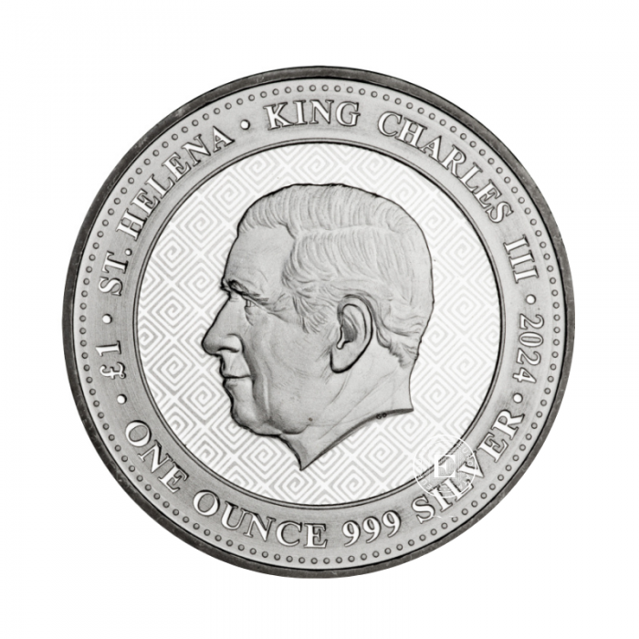 1 oz  (31.10 g) pièce d'argent  Shekel of Tyre, St. Hélène 2024