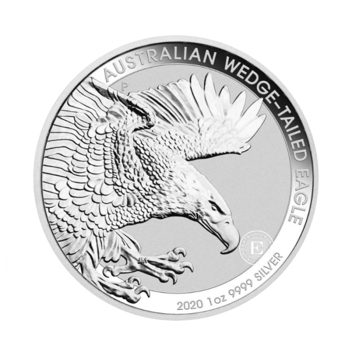 1 oz (31.10 g) sidabrinė moneta Australijos Pleištauodegis erelis, Australija 2020