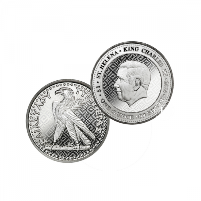 1 oz  (31.10 g) pièce d'argent  Shekel of Tyre, St. Hélène 2024