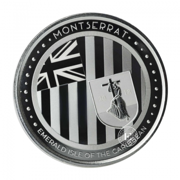 1 oz (31.10 g) sidabrinė moneta EC8 Montserrat – Esmerald Island, Rytų Karibų Salos 2018