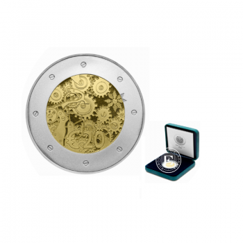 20 Eur (14.6 g) auksinė - sidabrinė  PROOF moneta Euro įvedimas, Estija 2011