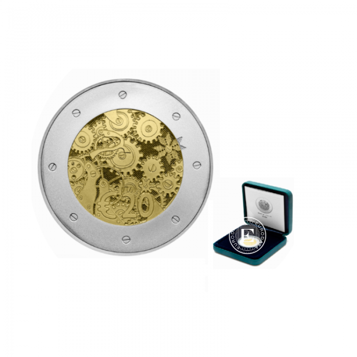 20 Eur (14.6 g) auksinė - sidabrinė  PROOF moneta Euro įvedimas, Estija 2011