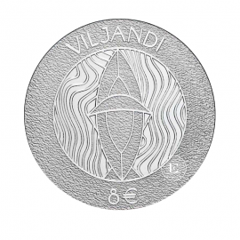 8 Eur (28.3 g) srebrna PROOF moneta Viljandi, Estonia 2019
