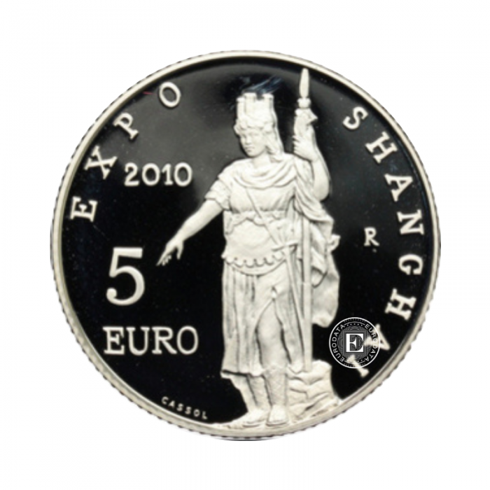 5 Eur (18 g) pièce d'argent PROOF Shanghai Expo, Saint Marin 2010