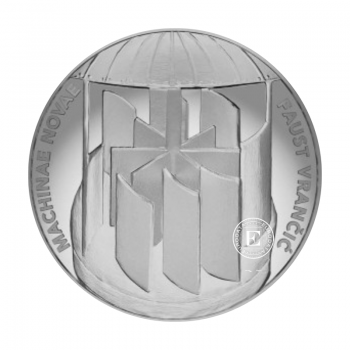 1 oz (31.10 g) sidabrinė moneta Faust Vrančic's innovations, Kroatija 2023