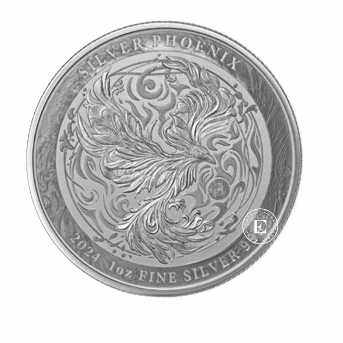 1 oz (31.10 g) pièce d'argent Phoenix, Niue (random year)