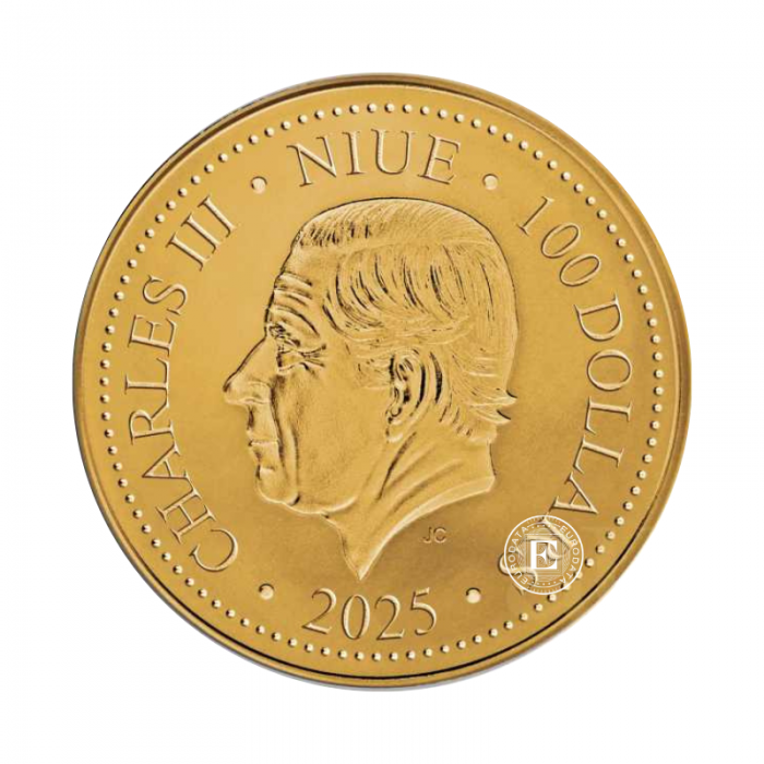 1/2 oz (15.55 g)  złota moneta Phoenix, Niue 2025