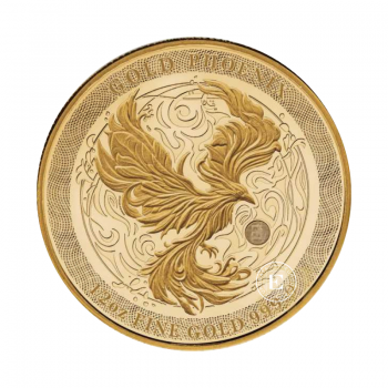 1/2 oz (15.55 g) auksinė moneta Feniksas, Niujė 2025