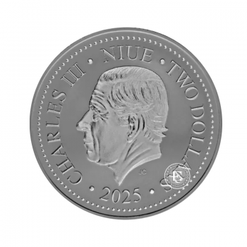 1 oz (31.10 g) sidabrinė moneta Feniksas, Niuje 2025