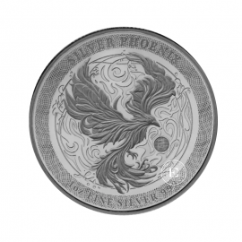 1 oz (31.10 g) sidabrinė moneta Feniksas, Niuje 2025