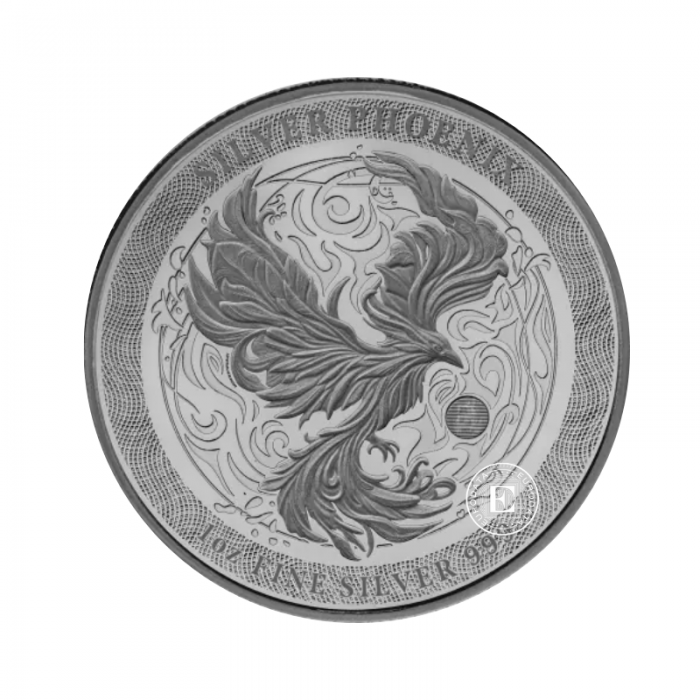 1 oz (31.10 g) silbermünze Phoenix, Niue 2025