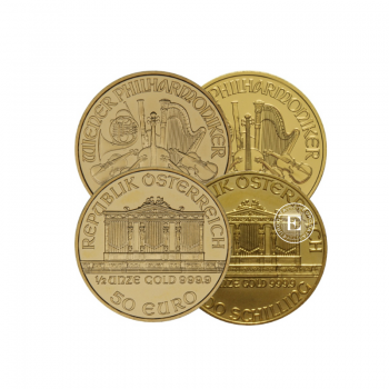 1/2 oz (15.55 g) gold coin Vienna Philharmonic, Austria (random year)