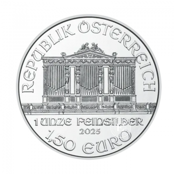 1 oz silver coin Vienna Philharmonic, Austria 2025 (Tube)