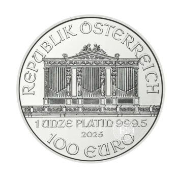 1 oz (31.10 g) platininė moneta Vienos Filharmonija, Austrija 2025