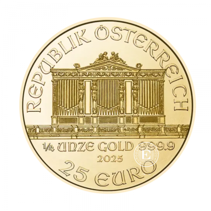 1/4 oz (7.78  g) gold coin Vienna Philharmonic, Austria 2025