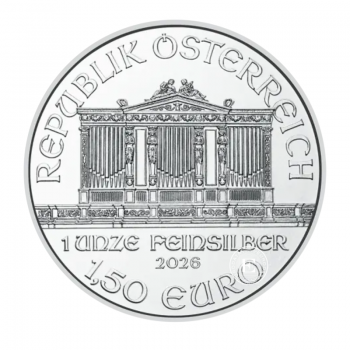 1 oz (31.10 g) sidabrinė moneta Vienos Filharmonija, Austrija 2026