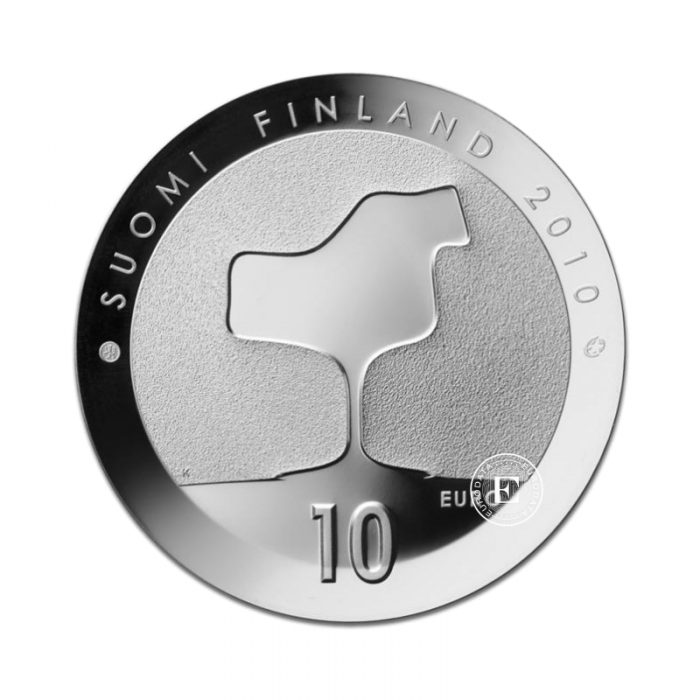 10 Eur (25.50 g) silbermünze PROOF Eero Saarinen and architecture, Finnland 2010