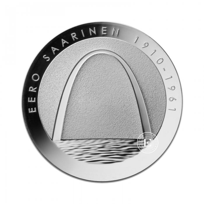 10 Eur (25.50 g) silbermünze PROOF Eero Saarinen and architecture, Finnland 2010