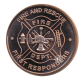 1 oz  (31.10 g) pièce de cuivre round Fire and Rescues, USA random year