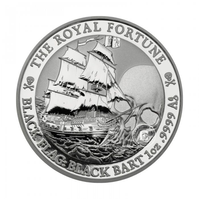 1 oz (31.10 g) srebrna moneta Black Flag - Royal Fortune, Tuvalu 2020
