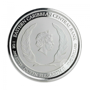 1 oz (31.10 g) sidabrinė moneta EC8 St. Lucia - Flamingo, Rytų Karibų Salos 2018