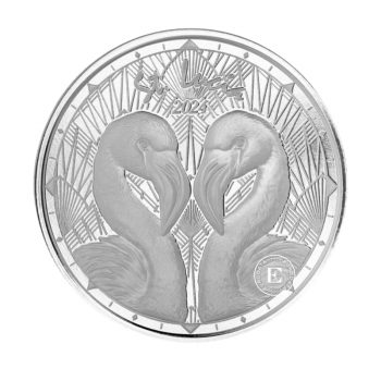 1 oz (31.10 g) sidabrinė moneta EC8 St. Lucia - Flamingos, Rytų Karibų Salos 2024
