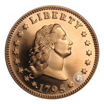 1 oz copper round  Flowing hair Liberty, USA (random year)