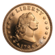 1 oz copper round  Flowing hair Liberty, USA (random year)