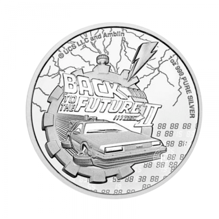 1 oz (31.10 g) silbermünze  Back to Future, Niue 2021